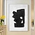 cheap Abstract Paintings-Abstract Black &amp; White painting handmade Wall Art Contemporary Art hand painted Abstract Black &amp; White painting Minimalistic Black White Painting Black &amp; White painting painting