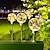 billiga Pathway Lights &amp; Lanterns-2 st solenergi önskebollsljus utomhus innergård gräsmatta vattentät dekoration golvinläggsljus för att lysa upp din innergård