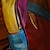 preiswerte Rucksäcke-Damen Rucksack Rucksack Täglich Erntedank Kontrastfarbe Straßenkultur Rindsleder Langlebig Reißverschluss Regenbogen