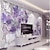 cheap Floral &amp; Plants Wallpaper-Cool Wallpapers Vintage Purple Flower Wallpaper Wall Mural Roll Sticker Peel and Stick Removable PVC/Vinyl Material Self Adhesive/Adhesive Required Wall Decor for Living Room Kitchen Bathroom