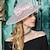 cheap Party Hats-Hats Sinamay Saucer Hat Top Hat Sinamay Hat Wedding Tea Party Elegant Wedding With Bowknot Headpiece Headwear