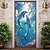 זול כיסויי דלתות-דלת דלת מערת דולפין דלת שטיח שטיח דלת וילון קישוט רקע דלת באנר לדלת הכניסה בית חווה אספקת עיצוב מסיבת חג