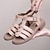 זול סנדלי נשים-בגדי ריקוד נשים סנדלים נעליים רומיות סנדלי דייג בָּחוּץ יומי עקב עבה פתוח בבוהן יום יומי נוחות עור שחור ורוד בז&#039;