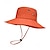 cheap Men&#039;s Hats-Men&#039;s Bucket Hat Sun Hat Fishing Hat Boonie hat Hiking Hat Black Orange Polyester Travel Beach Outdoor Vacation Plain UV Sun Protection Sunscreen