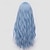 tanie Peruki kostiumowe-jasnoniebieskie peruki dla kobiet peruka z długimi kręconymi falami syntetyczna kolorowa peruka na kostium na Halloween, imprezę lub do codziennego użytku