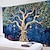 billige boho gobelin-livets træ maleri hængende gobelin vægkunst stort gobelin vægmaleri indretning fotografi baggrund tæppe gardin hjem soveværelse stue dekoration