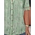 お買い得  レディース ブラウス＆シャツ-女性用 チュニック グリーン 半袖 スタンドカラー 夏