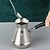 cheap Coffee Appliance-1pc Stainless Steel Cone Milk Cup, European Style Hand Brewed Pot, Flower Cup, Turkish Style Coffee Pot, With Long Handle, Coffee Utensil, Milk Jar, Flower Jar, Milk Cup, Water Pot, Sharing Pot, Be He