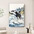 זול ציורי בעלי חיים-דולפינים ציור ציור יד מצוייר בד חוף ציור בצבעי מים בעיצוב הבית ציור בהשראת האוקיינוס ציור קיר אמנות שלווה ציור חוף בית מבטא לסלון קישוט הבית
