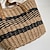 cheap Handbag &amp; Totes-Women&#039;s Shoulder Bag Beach Bag Straw Bag Straw Daily Beach Zipper Large Capacity Breathable Geometric Khaki Beige