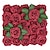זול מר וגברת חתונה-25 יחידות ורדים אדומים פרחים מלאכותיים אדומים כהים ורדים אמיתיים קצף מגע קצף ורדים מזויפים בתפזורת עם גזע DIY פרחים לחתונה זרי כלה מרכזי