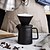 halpa Kahvilaite-1set american v60 kahvi käsin tippuva musta keraaminen jakopannu, suodatinkuppi kotitaloussetti, kahvin, teen ja puhtaan maidon keittämiseen, helppokäyttöinen, keittiötarvikkeet