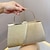 billige Aftenvesker-Dame Evening Bag Clutch vesker polyester Bryllupsfest Lettvekt Fargeblokk Sølv Svart Gull