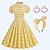 cheap Historical &amp; Vintage Costumes-Set with Retro Vintage 1950s A-Line Dress Swing Dress Flare Dress Headband Headbands Earrings Earrings Bohemian Boho Jewelry 3 PCS Women Masquerade Party / Evening