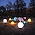 cheap Outdoor Wall Lights-Solar LED Floating Light 16 Color Remote Control Solar Luminous Ball Light Inflatable Waterproof Pool Ball Floating or Hanging Garden Backyard Pond Wedding Pool Decor (14in)