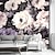baratos Papel de parede floral e plantas-Papéis de parede legais roxo flores vintage papel de parede mural de parede adesivo em rolo removível pvc / vinil material autoadesivo / adesivo decoração de parede necessária para sala de estar