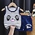 billiga Kläder för pojkar-2 delar Småbarn Pojkar Linne och shorts Utrusta Grafisk Ärmlös Bomull Uppsättning Skola Mode Dagligen Sommar 1-3 år gammal P009-Vest Panda P031-emoticons pack P030-Pingvin familj