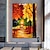 billiga Landskapsmålningar-skog oljemålning handgjord abstrakt kniv höst skog oljemålningar på duk väggkonstmålning landskap väggmålning för heminredning konstverk målning