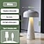 cheap Table Lamps-1pc Cordless Table Lamp, Rechargeable LED Dinning Desk Lamp, Waterproof Portable Metal Table Light With Stepless Dimming 3-Level Brightness for Home Decor Restaurant Bar Cafe Patio Party