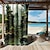 cheap Outdoor Shades-Waterproof Outdoor Curtain Privacy, Outdoor Shades, Sliding Patio Curtain Drapes, Pergola Curtains Grommet Mushroom Forest For Gazebo, Balcony, Porch, Party