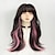 cheap Synthetic Trendy Wigs-Long Wavy Wig for Women Synthetic Curly Wig with Bangs Fibre Cosplay Wig for Girls Daily Use Colorful Wigs