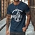 cheap Men&#039;s 3D T-shirts-Graphic Motorcycle Designer Retro Vintage Street Style Men&#039;s 3D Print T shirt Tee Sports Outdoor Holiday Going out T shirt Black Navy Blue Green Short Sleeve Crew Neck Shirt Spring &amp; Summer Clothing