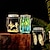 abordables Eclairage Extérieurs Muraux-Lampe solaire de décoration de jardin, bouteille de maçon solaire, lanterne étanche pour patio extérieur