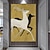 זול ציורי בעלי חיים-איילים מופשטים ציור בעבודת יד שחור לבן אדום חיה צבי בד ציור קיר אמנות בעלי חיים ציור צללית ציור קיר דקור מינימליסטי ביצי בד לסלון עיצוב הבית