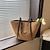 preiswerte Handtaschen und Tragetaschen-Damen Schultertasche Strohsack Stroh Täglich Farbblock Schwarz Weiß Braun