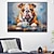 levne Zvířecí malby-čivavy &amp; coffee dog petpainting ručně malované abstraktní moderní olejomalba nástěnné umění zarámované plátno dogpainting pro obývací pokoj nástěnná umělecká díla domácí výzdoba
