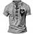 preiswerte Henley-T-Shirt für Herren-Graphic Totenkopf Motiv Modisch Designer Herren 3D-Druck T Shirt Täglich Ausgehen T-Shirt Hellblau Khaki Hellgrau Kurzarm Ständer Hemd Sommer Bekleidung S M L XL XXL XXXL