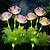 olcso Kültéri világítás-2db napelemes kerti lámpák kültéri vízálló világító virág pázsit lámpák villa park utca udvar sétány táj dekoráció