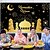 billige Event &amp; Party Supplies-stor eid mubarak festdekorasjoner blå og gull ramadan mubarak bakteppe banner muslim ramadan banner fotoboks bakteppe for eid mubarak innendørs og utendørs hjemmeinnredning