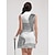 economico Collezione di stilisti-Per donna vestito da golf Bianco Senza maniche Strisce Abbigliamento da golf da donna Abbigliamento Abiti Abbigliamento