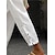 economico Pantaloni da donna-Per donna Pantaloni Misto cotone e lino Tasche laterali Alla caviglia Bianco Primavera estate