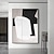 abordables Pinturas abstractas-aohan negro blanco gris sala de estar pintura decorativa alto sentido italiano abstracto aterrizaje pintura porche sofá fondo pinturas murales (sin marco)