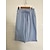 זול מכנסי פשתן מכותנה לנשים-בגדי ריקוד נשים צ&#039;ינו כותנה ופשתן כיס באורך הברך כחול נייבי אביב קיץ