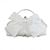 billige Hånd- og aftentasker-Dame Kobling Clutch tasker polyester Bryllupsfest Rosette Letvægt Multi Carry Helfarve Sølv Sort Hvid