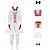 tanie Kostiumy anime-Zainspirowany przez Hotel Hazbin anielski pył Anime Kostiumy cosplay Japoński Karnawał Garnitury cosplay Miecz Stroje Długi rękaw Płaszcz Kamizelka Spodnie Na Męskie Damskie