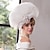 abordables Sombreros de fiesta-Diademas sombreros sombreros sinamay sombrero de copa velo sombrero boda fiesta de té elegante retro con empalme tocado de tul
