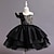 cheap Party Dresses-Kids Girls&#039; Party Dress Sequin Sleeveless Wedding Christening dress Fashion Princess Polyester Summer Spring Fall 4-13 Years Black