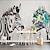 olcso állati tapéta-menő tapéták virág zebra tapéta tapéta tekercs falburkolat matrica lehúzható és ragasztható pvc/vinil anyag öntapadó/ragasztó szükséges fali dekor nappali konyhába fürdőszobába