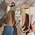 ieftine Sandale de Damă-Pentru femei Sandale Pantofi de confort Zilnic Brodată Vară Toc Îndesat Pantofi vârf deschis Casual Imitație Piele Curea Gleznă Negru / Alb Galben