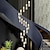 billige Dæmpbart loftlys-led lysekrone lys， metal krystal trappe roterende lang lysekrone, moderne, enkel og luksuriøs, velegnet til villaer, duplex bygninger, lofts, lejligheder og terrasser， diamable 110-240 v