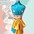 economico Costumi anime-Ispirato da One Piece Nami Anime Costumi Cosplay Giapponese Carnevale Abiti Cosplay Senza maniche Costume Per Per donna