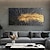 cheap Abstract Paintings-Hand painted Abstract Feather Oil Painting on Canvas hand painted Modern Wall Art Gold Black Painting for Living Room bedroom Wall Decor Custom Textured Painting artwork