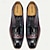 baratos Sapatos Oxford para Homem-Homens Tênis sociais Couro Couro de grão integral italiano Antiderrapante Com Cadarço Preto