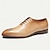 זול נעלי אוקספורד לגברים-נעלי שמלת גברים אלגנטיות זהב מובלט בגוון פרחוני עור אוקספורד צהוב שחור