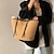 preiswerte Handtaschen und Tragetaschen-Damen Schultertasche Strohsack Stroh Täglich Farbblock Schwarz Weiß Braun