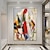 voordelige Abstracte schilderijen-kleurrijke canvas kunst schilderij handgeschilderde moderne abstracte kunst acryl schilderij handgeschilderde muur kunst abstracte pattle mes schilderij oversized muur kunst canvas grote muur kunst